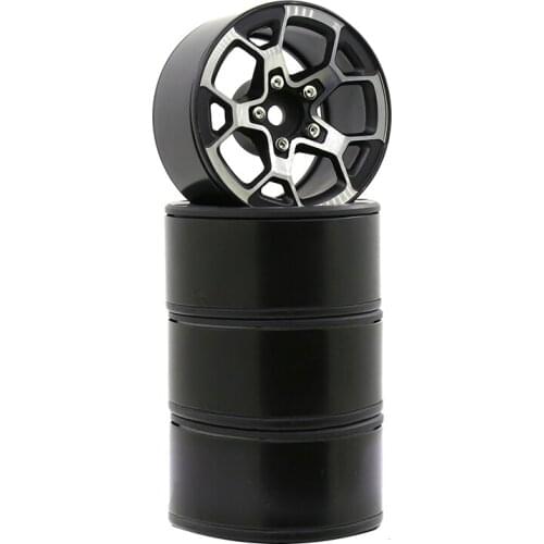 4PCS 1.9 Inch RC Rock Crawler Metal Wheel Rim for 1/10 SCX10 90046 TRX4 RC Car Part