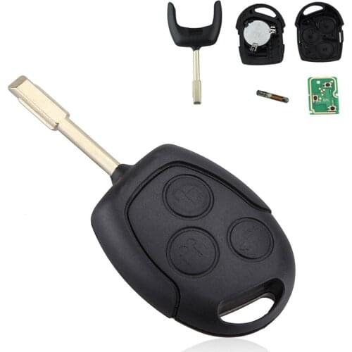 433 MHZ 3 Button Remote Entry Car Key Replacement Fit for Ford Mondeo / Fiesta / Focus / KA / Transit / K2 2002-2012