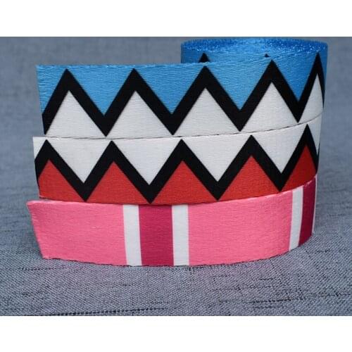 50 Yards Width 25mm Printed Polyester Webbing Backpack Bag Belt Strap Dog Pet Collar Leash Harness Garment DIY Accessory
