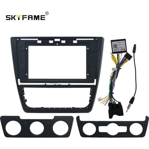 SKYFAME Car Frame Cable Canbus For SKODA Yeti 2014-2017 Android Big Screen Dask Kit Fascia Frame Line