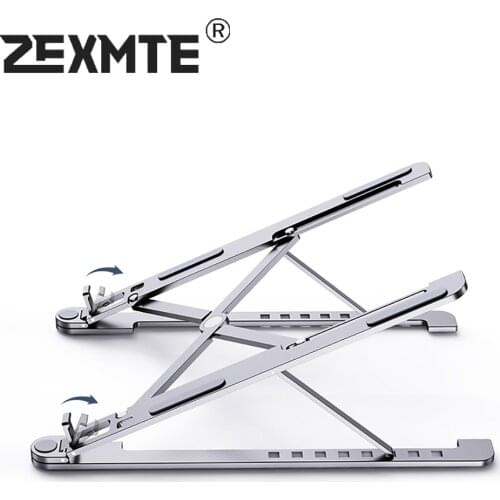 Aluminum Laptop Stand for Macbook Foldable Laptop Holder Adjustable Notebook Support Bracket Dell iPad pro Rack Non Slip Cooling