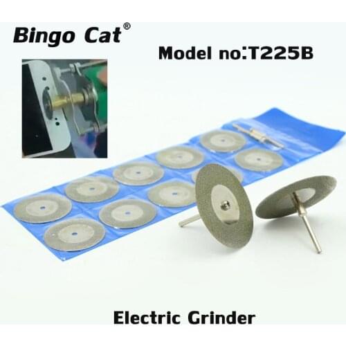 10pc Electric Grinder Grinding Wheel Glass Cutting Piece Diamond Slice Small Blade For Mobile Phone Glass Separating