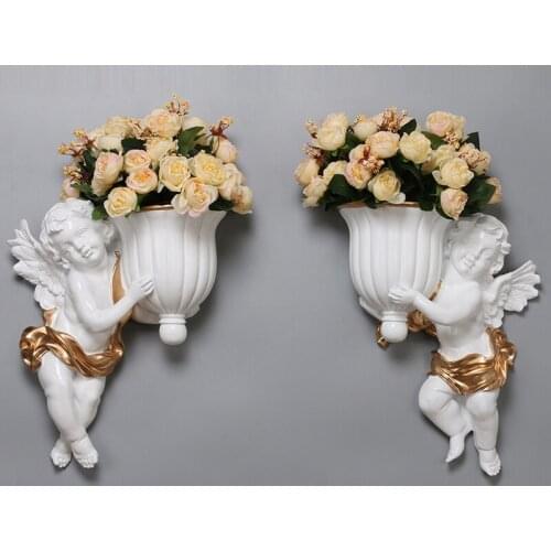 European wall decoration creative wall hanging living room wall flower pot pendant TV background wall sofa wall hanging