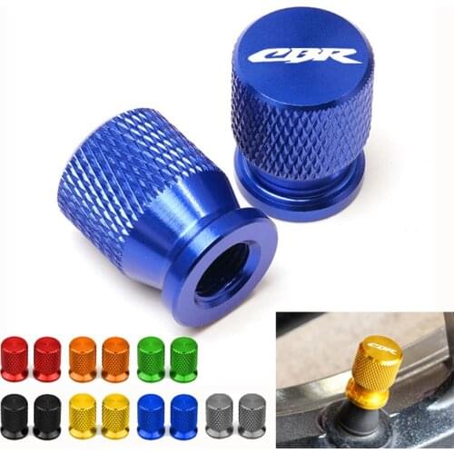 Logo CBR Wheel CNC Airtight Tire Valve caps For CBR650F CBR650R CBR600 CBR600RR CBR900RR CBR929RR CBR954RR CBR1000RR CBR1000XX