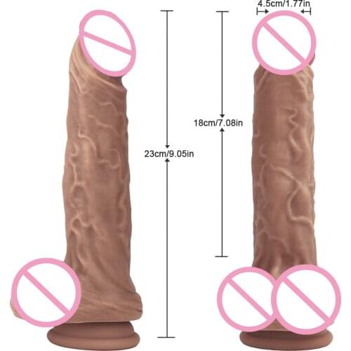 Hot Sale Diameter 4.5cm Silicone Dildo Realistic Penis For Women Strap-on Dildo Huge Dick Adult Porn Games Sexe Toy Consolador