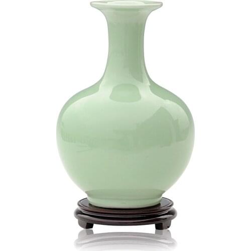 Forest Jingdezhen ceramics Antique pomegranate shadow Celadon vase crafts home furnishings Decoration