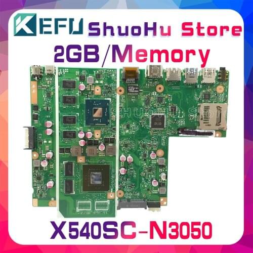 KEFU X540SC Motherboard For ASUS X540SC X540SCA F540SC Laptop Motherboard CPU/N3050 2GB/Memory Tested 100% work original
