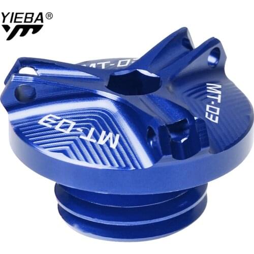 Motorcycle M20*2.5 Aluminum Accessories Engine Oil Cup Motorbike Tank Oil Cover For Yamaha MT-03 MT03 MT03 2014-2017 2016 2015