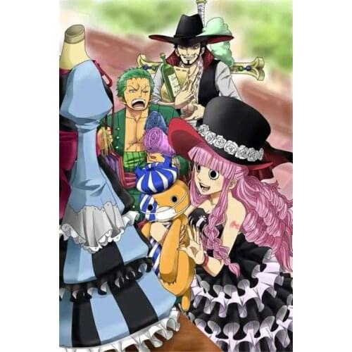 Wholesale Cartoon 3D DIY Diamond embroidery Diamond Painting Cross Stitch One Piece Mosaic Picture Rhinestones Craft Needlework