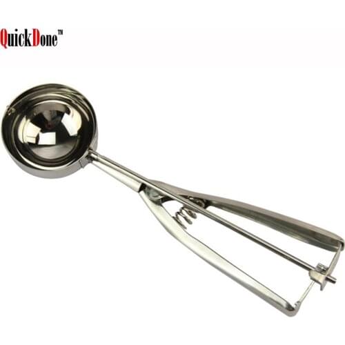 QuickDone Durable Stainless Ice Cream Mash Potato Scoop 3 Size Watermelon Ball Maker Kitchen Accessories Spoon AKC5015