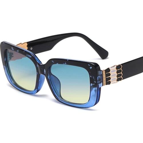 Square Sunglasses Women Fashion 2021 New Vintage Big Frame Shades Men Sun Glasses UV400 Eyewear Oculos Gafas De Sol