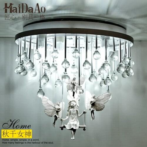 Modern crystal ceiling light simple atmosphere for bedroom living room dining room balcony