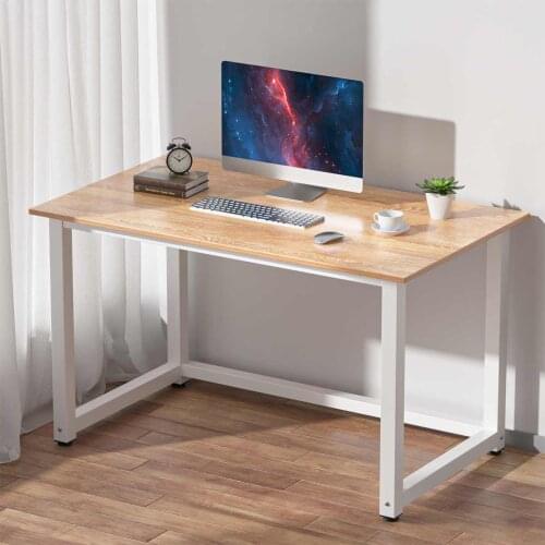 Fast-shipping Modern Office Desk Computer Table Laptop Study Table Metal Steel Frame Easy Assemable Home Office Workstation