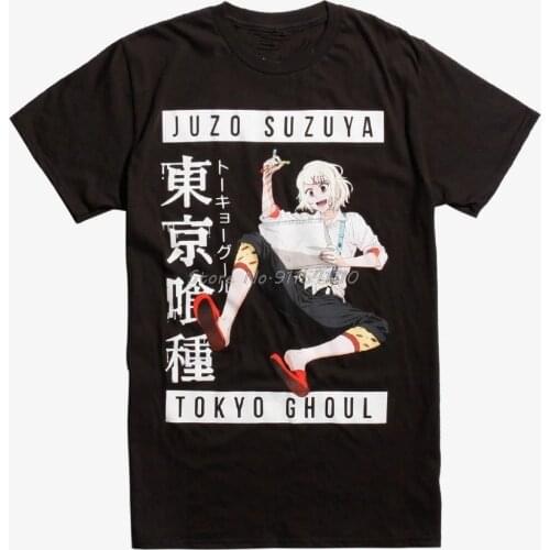 Tokyo Ghoul Juzo Suzuya T-shirt Mens Top Tee Casual Style Street Wear Tshirt male brand teeshirt men summer cotton t shirt