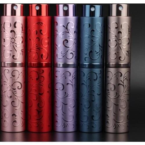 100pcs New Fashion Refillable 10ml Empty Metal Mini Travel Portable Spray Perfume Bottle Atomiser