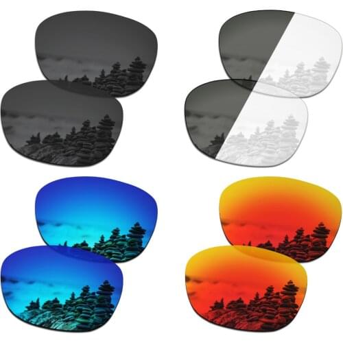 SmartVLT 4 Pairs Polarized Sunglasses Replacement Lenses for Oakley Drop In - 4 Colors