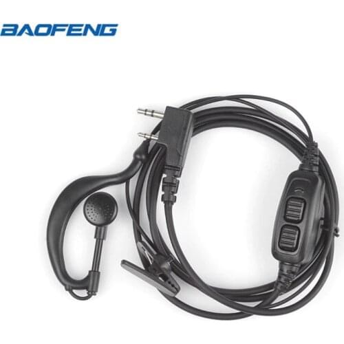 BAOFENG Accessories Original Dual PTT Baofeng Headset Earpiece With Mic For Baofeng UV-82 UV 82 UV82L UV-89 2-way Radio