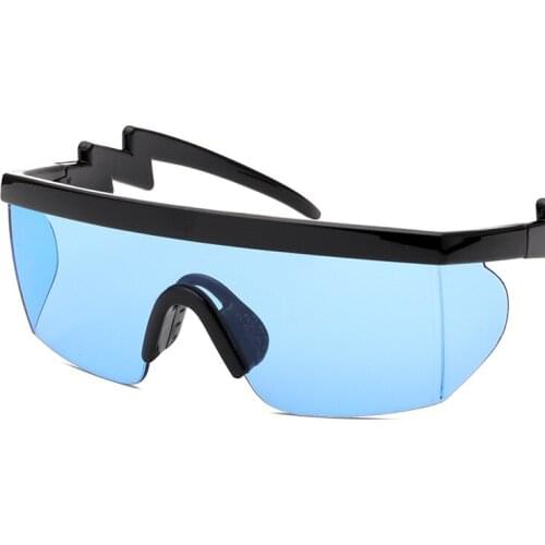 Oversized Sunglasses Men Women One-piece Sun Glasses for Male Female Outside Driving Large Face Decoration Vintage Retro Uv400