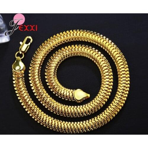 Top Quality Yellow Gold Filled Necklaces Chain for Men Women Unisex Jewelry Accessory with Smooth Lobster Clasps