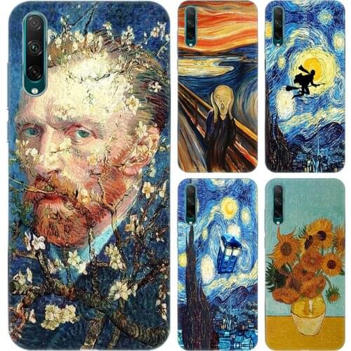 Hot Van Gogh oil painting Silicone Case for Huawei NOVA 3 3i 5T 7 SE 8 Pro Honor 9A 9C 9S 30i 30S 30 Pro Plus 10X Lite Ru Cover