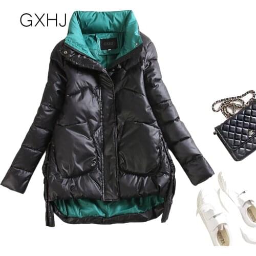 European women down padded jacket women 2021 new Korean winter thick warm cotton jacket ladies parka coat M-3XL LHJ272