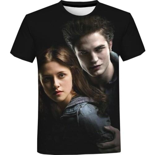 New Arrival The Twilight Saga 3D Printed T-shirt Men And Women Summer Fashion Casual Short Sleeves Harajuku Streetwear T Shirt
