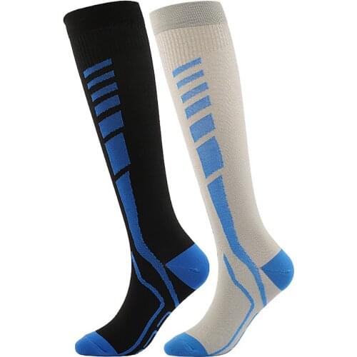 6Pcs Men Women Marathon Soccer Sports Stocking 20-30MM Compression Varicose Veins Elastic Long Socks