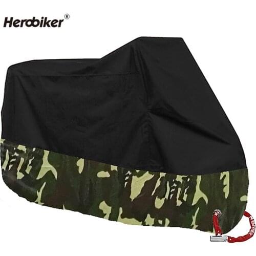 HEROBIKER Motorcycle Cover Outdoor UV Bicycle Protector Scooter Waterproof Bike Rain Dustproof Cycling Cover Multi Colors