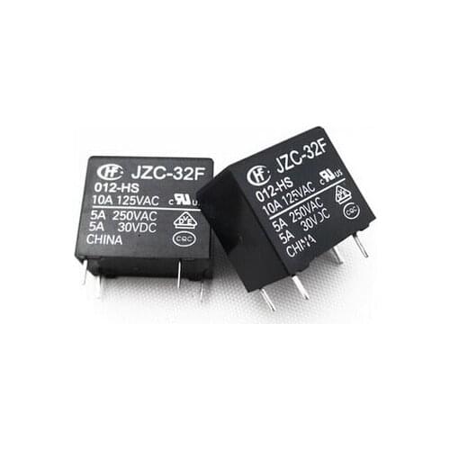 JZC-32F-012-HS3 5A 250VAC 4 Pins 32F-12V-HS One Open