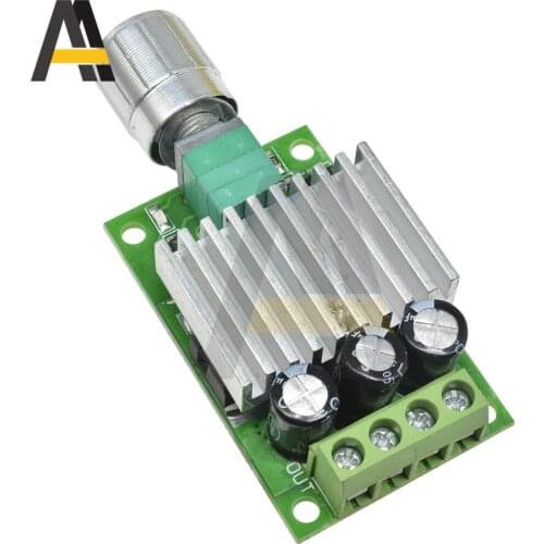 DC12-30V PWM DC Motor Controller 10A High-power DC Controller Speed and Temperature Dimming Switch