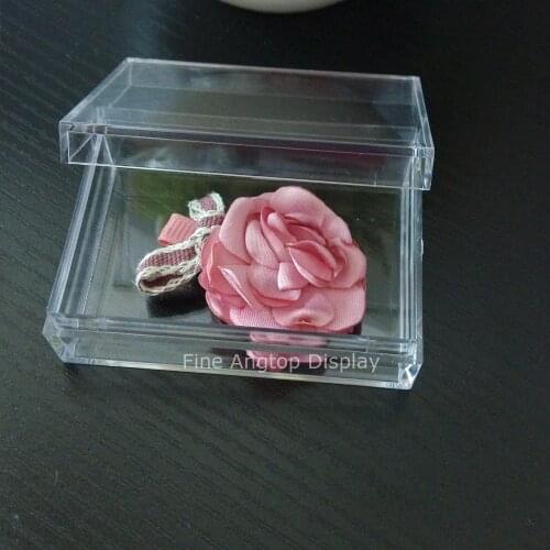 Small Plastic Rectangle Jewelry Beads Organizer Bracelet Brooch Storage Display Gift box