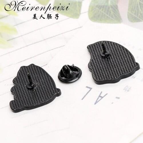 Meirenpeizi Pins and brooches cartoon jewelry Cute Grizzly Panda metal enamel pins Badges Backpack bag pins collection