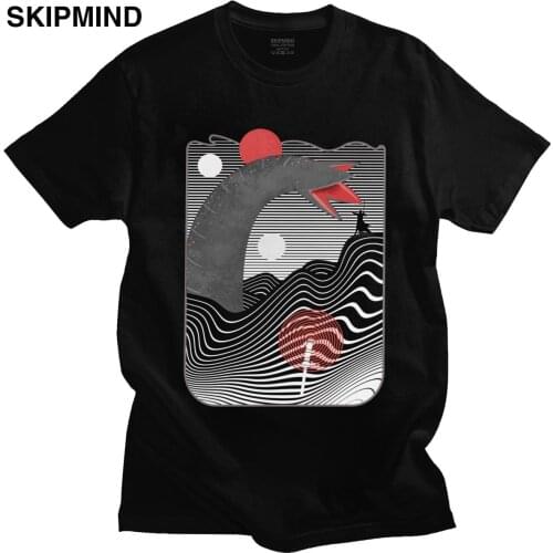 Dune Tshirts Men Cotton Herbert Frank Arrakis Sandworm Shirts Science Fiction Tee Top O-neck Short-Sleeve Printed T-shirt Merch