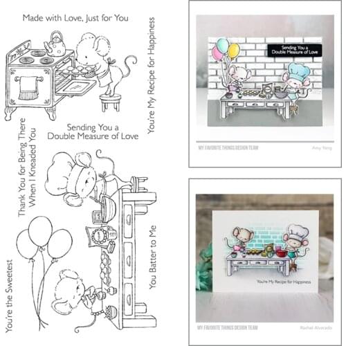 2020 New Word Love Clear Stamps Set Valentine Animal and Mouse Balloon Metal Cutting Dies Scrapbooking For Thank You Card Making