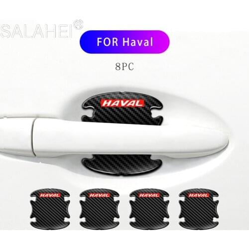 Car Safety Door Handle Bowl Carbon Fiber Pattern Stickers For HAVAL H1 H2 H3 H5 H6 H7 H8 H9 M4 M6 Concept B COUPE F7x SC C30 C50