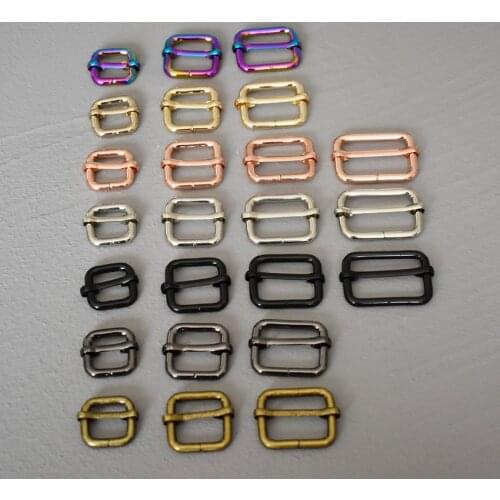 15mm/20mm/25mm/30mm 1 Pcs Slider Adjustable Buckle Handbag Strap Slider Adjuster Belt Buckles For Bag DIY Accessories