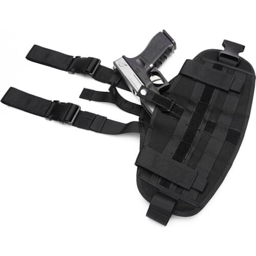 Tactical Thigh Holster Military Airsoft Pistol Leg Holster Adjustable Outdoor Hunting Shooting Fits Most Pistols&Revolvers Black