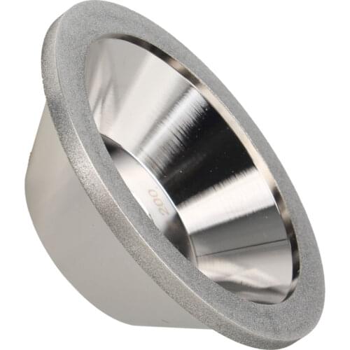Grit #600 Diamond Manganese Steel Electroplate Cup Bowl Grinding Wheel 10cm OD 78