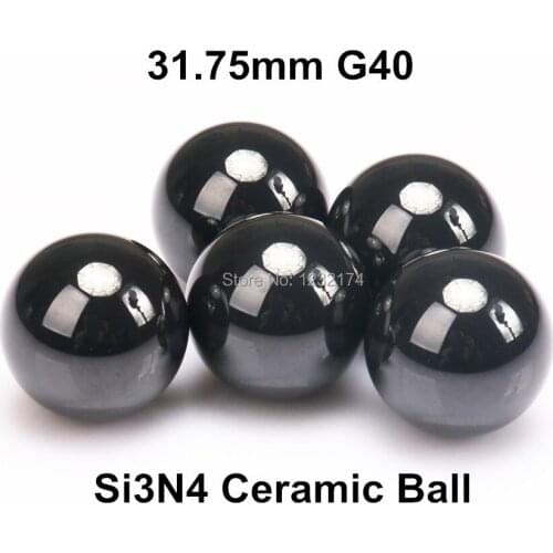 1.1/4" 1.25" 31.75mm Silicon Nitride Ceramic Ball Si3N4 Grade G40 31.75mm ceramic bearing ball 5PCS/Lot