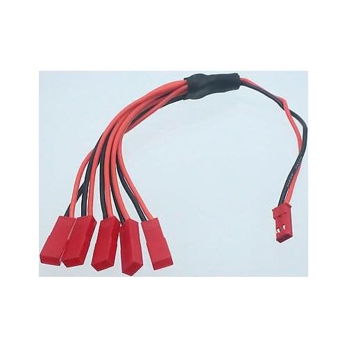 1 to 5 JST Plug Lipo Battery Charging Cable f UDI U817A Wltoys V929 V959 Syma X1