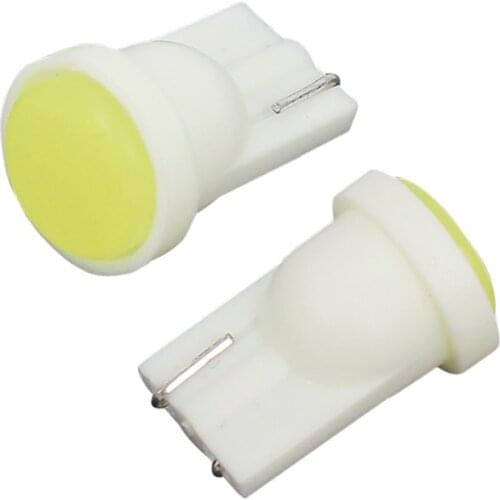 10-50pcs T10 COB 3D W5W Car Interior 1LED Wedge Door Instrument Side Bulb License Plate Lamp Car Light white Source DC 12V