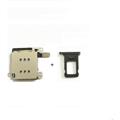 10Set for iPhone XR Dual SIM Card Reader flex cable +SIM Card tray Holder Slot Adapter Replacement