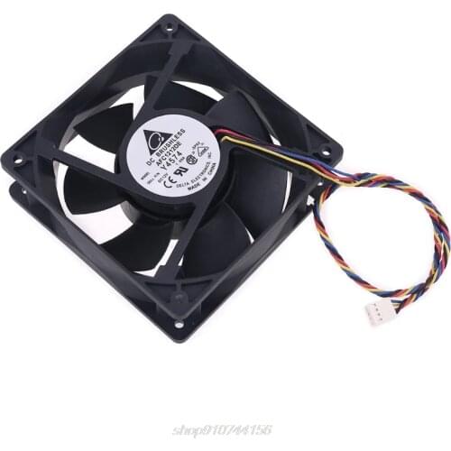 120mm 1.6A 12V 4 Wire PWM Cooling Fan for Delta AFB1212SHE 12038 Machine J23 21 Dropship