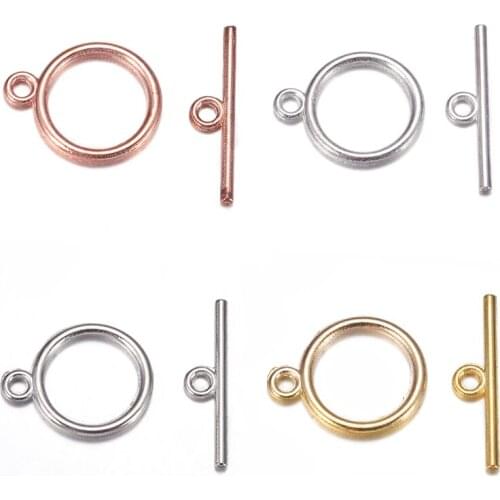 20sets Round Alloy OT Toggle Clasps Tibetan Style Connectors for Jewelry Making DIY Accessories Findings