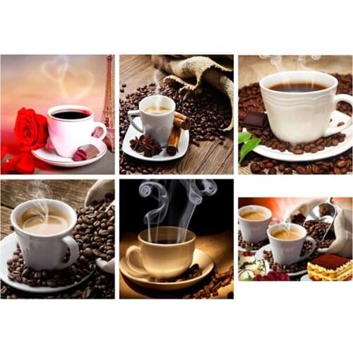 2018 new 5d diy painting diamond kit,full square drill,diamond mazayka,diamand painting coffee cup