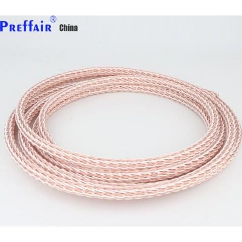 24 cores 12TC High Purity OCC Wire Speaker Cable Power Cord For Speaker Amplifier CD DVD Player Turntable