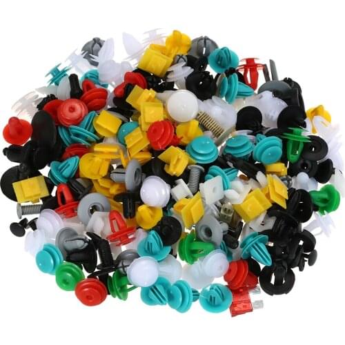 Auto Fastener Clips 200PCS Car Mixed Universal Door Trim Panel Rivet Plastic Clip Car Retainer Clips Car Accessories for All Car