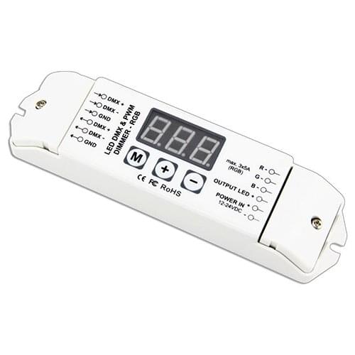 BC-833 High quality 3CH constant voltage RGB dmx512 led controller for DMX rgb strip