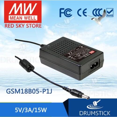 Prosperity MEAN WELL GSM18B05-P1J 5V 3A meanwell GSM18B 5V 15W AC-DC High Reliability Medical Adaptor