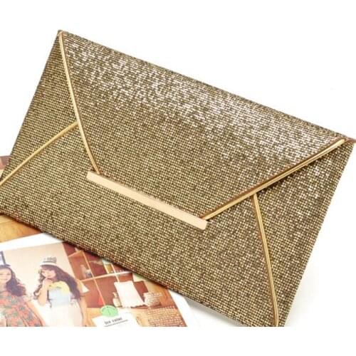 BTgirlgo Women's Gold Clutches